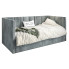 Szare łóżko z pikowanym oparciem Casini 5X