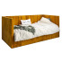 Musztardowe łóżko z pojemnikiem Casini 5X - 3 rozmiary