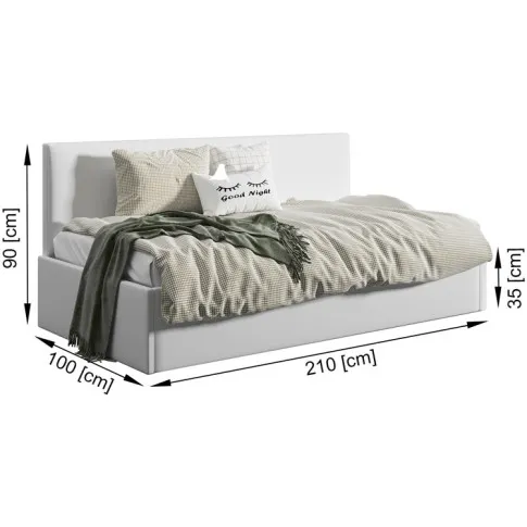 Łóżko młodzieżowe 90x200 Somma 4X wymiary