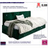 Tapicerowane zielone łóżko sofa Somma 4X