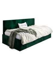 Zielone tapicerowane łóżko leżanka Somma 4X - 3 rozmiary w sklepie Edinos.pl