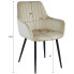 Wymiary krzesła tapicerowanego welurowego Egis