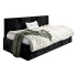 Czarne tapicerowane łóżko z pojemnikiem Somma 4X - 3 rozmiary