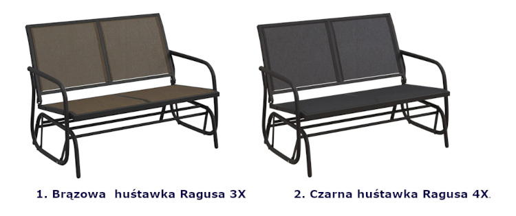 Produkt Brązowa huśtawka ogrodowa - Ragusa 3X - zdjęcie numer 2