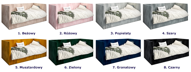 kolory łóżka Salma 5X