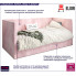 Tapicerowane różowe łóżko Somma 5X
