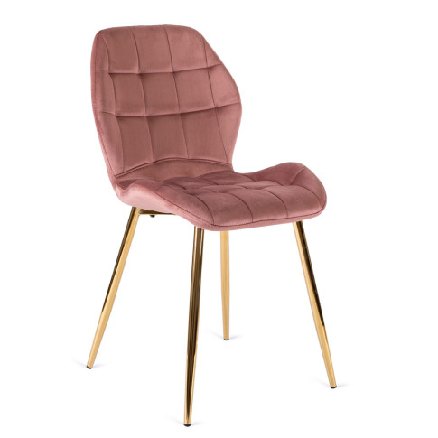 Różowe welurowe krzesło Edro 4X