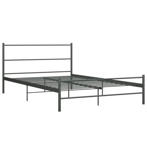 Szare metalowe łózko Epix