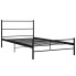 Czarne metalowe łóżko pojedyncze 90x200 cm - Epix