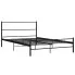 Czarne metalowe łózko w stylu industrialnym 140x200 cm - Rafael