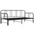Czarne metalowe łóżko rozkładane 90x200 cm - Vesmos