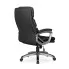 Czarny fotel gabinetowy Biso 3X