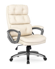 Kremowy stylowy fotel do gabinetu biurowy - Biso 3X