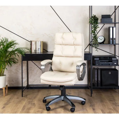 Wizualizacja z fotelem kremowym Biso 3X