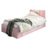 różowe łóżko z zagłówkiem Barnet 6X