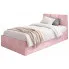 Różowe młodzieżowe łóżko z pojemnikiem Golones 6X - 4 rozmiary