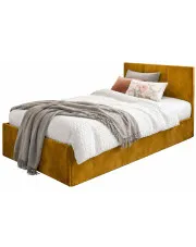 Musztardowe łóżko welwetowe Golones 6X - 4 rozmiary w sklepie Edinos.pl