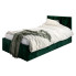 Zielone łóżko z zagłówkiem Barnet 6X