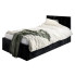 Czarne łóżko z zagłówkiem Barnet 6X