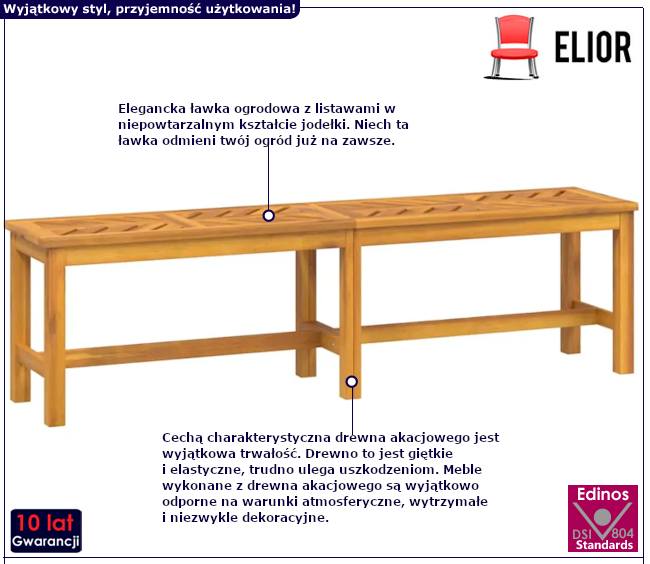 Ławka ogrodowa Tremor