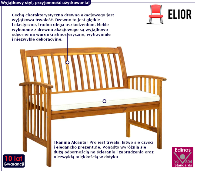 Ławka ogrodowa Orelia