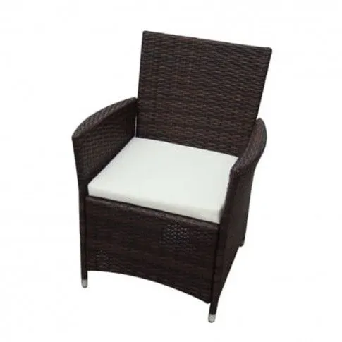 Zdjęcie zestaw ogrodowy z techno rattanu, brązowy | Edinos.pl