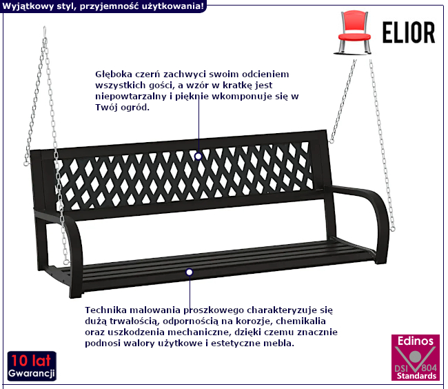 Huśtawka ogrodowa Aveira 4X