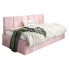 Różowe młodzieżowe łóżko sofa Barnet 7X - 3 rozmiary
