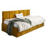 musztardowe łóżko sofa z oparciem Barnet 7X