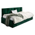 zielone łóżko sofa z oparciem Barnet 7X