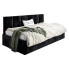 czarne łóżko sofa z oparciem Barnet 7X