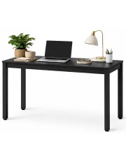 Czarny stół na metalowych nogach 120x60 - Emike w sklepie Edinos.pl