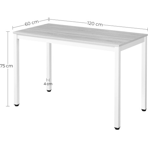 Wymiary nowoczesnego stołu metalowego Ativ