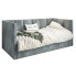 Szare łóżko tapczan z wysokim oparciem Barnet 8X - 3 rozmiary