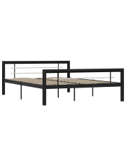 Czarne industrialne łóżko metalowe 120x200 cm - Hegrix w sklepie Edinos.pl