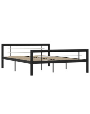 Czarne metalowe łóżko 180x200 cm - Hegrix w sklepie Edinos.pl