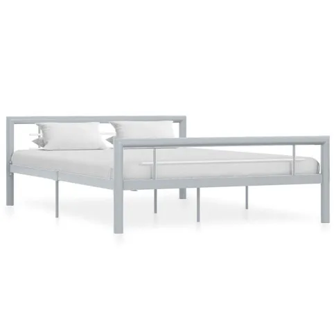 szare łózko z metalu Hagrix