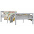 Szare metalowe łózko jednoosobowe 100x200 cm - Sintra