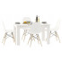 Biały zestaw stół z 4 skandynawskimi krzesłami - Etos