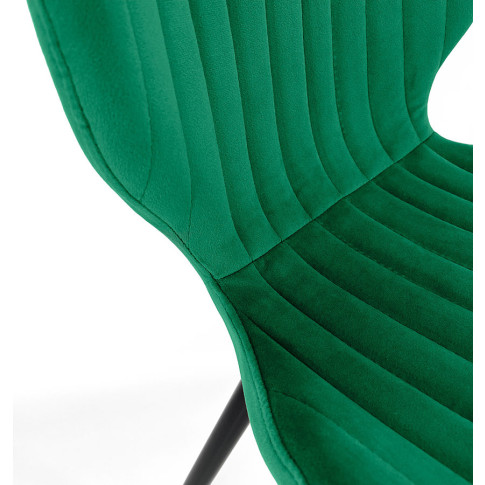 Welurowe krzesło Oferion 3X butelkowa zieleń