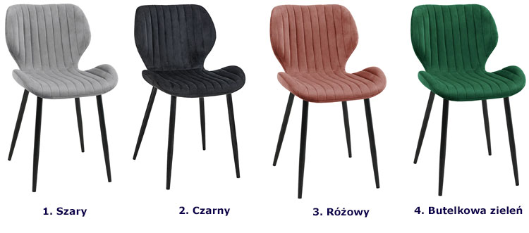 Kolory tapicerowanego krzesła Oferion 3X