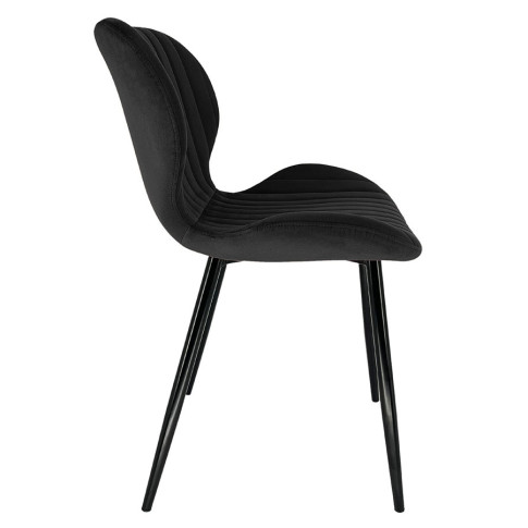 Nowoczesne czarne krzesło z kompletu Oferion 4X