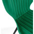 Minimalistyczne welurowe krzesło z kompletu Oferion 4X butelkowa zieleń