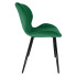 Nowoczesne welurowe krzesło z kompletu Oferion 4X butelkowa zieleń