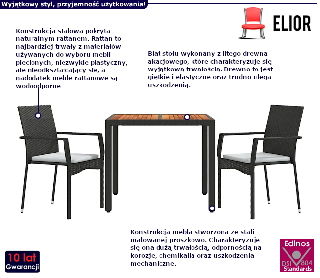 Zestaw mebli ogrodowych Antika 4X