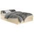 Nowoczesne łóżko ze stelażem i materacem 160x200 dąb sonoma - Tamlin 3X