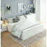 Wizualizacja białego rozkładanego łóżka 180x200 Tamlin 3X