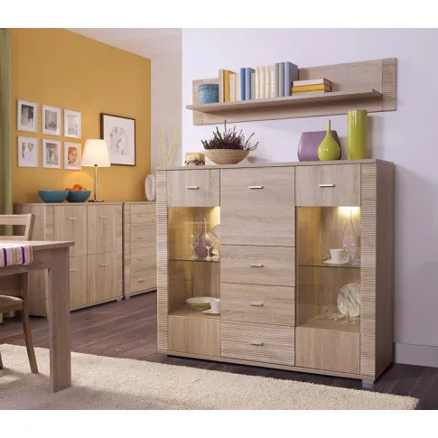 Wizualizacja aranżacji z półką ścienną Molden 20X