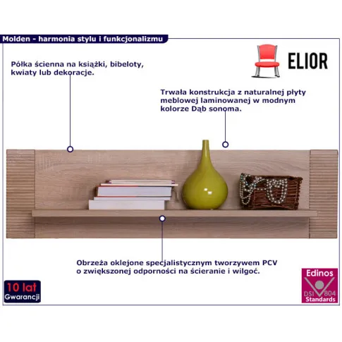 Półka ścienna do salonu Molden 20X