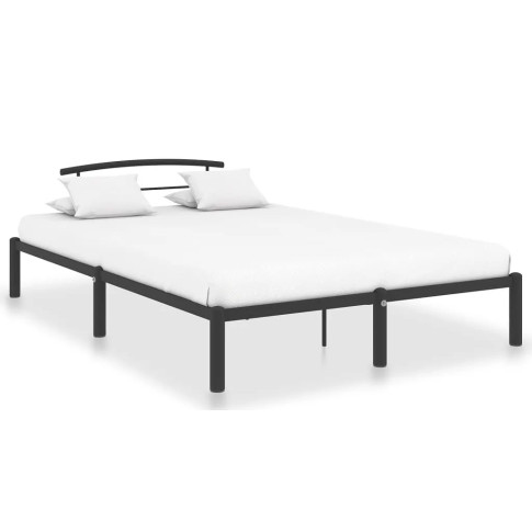 Czarne łóżko w stylu loftowym Veko